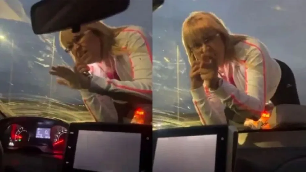 La mujer que insultó y golpeó el vidrio de la parte delantera de un auto recibió una fuerte multa