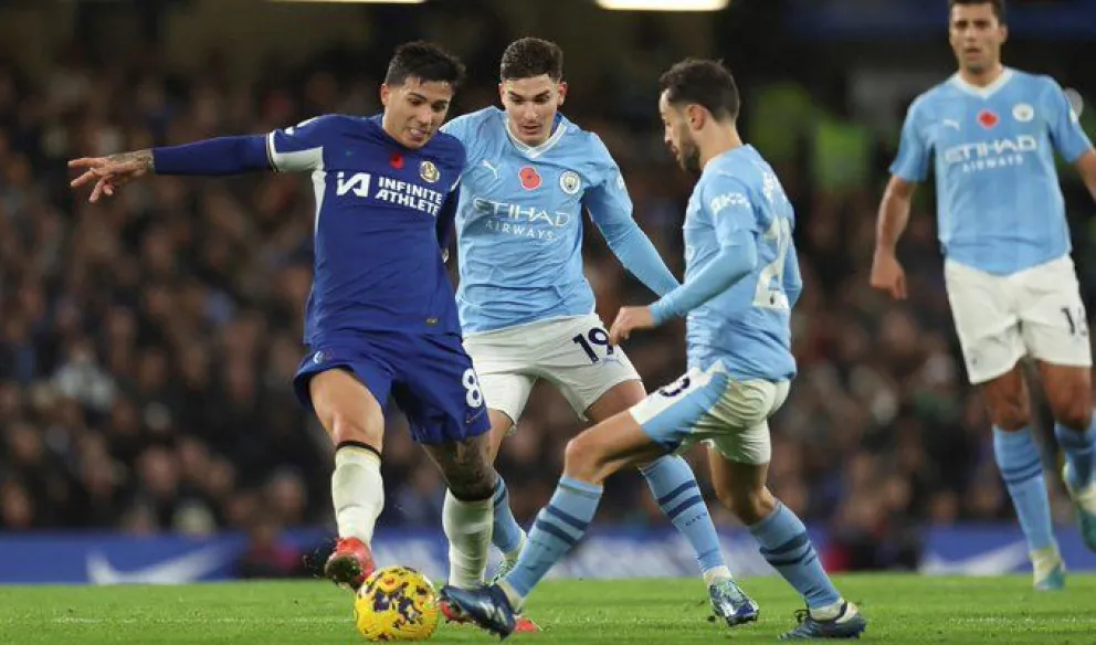 Partidazo en Stamford Bridge:  Chelsea y Manchester City empataron bajo una lluvia de goles