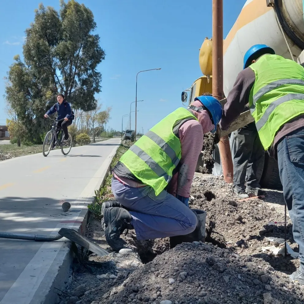 Puntapié inicial para la obra de iluminación del cuarto tramo de la avenida Perón 
