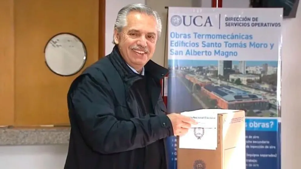 Alberto Fernández votó en Puerto Madero: "Es un día importante para la democracia”