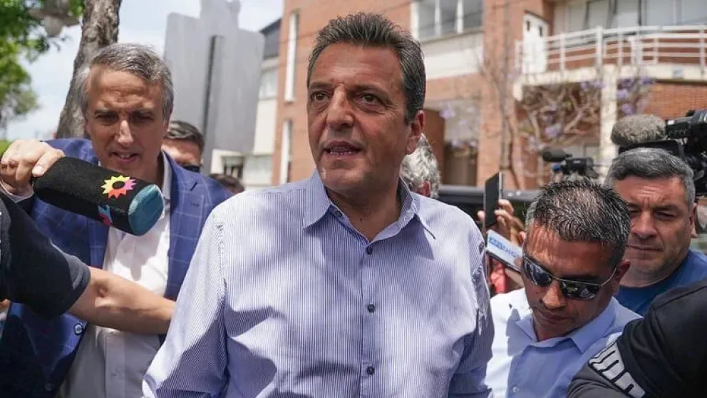 Votó Sergio Massa: “Empezamos una nueva etapa en la Argentina”