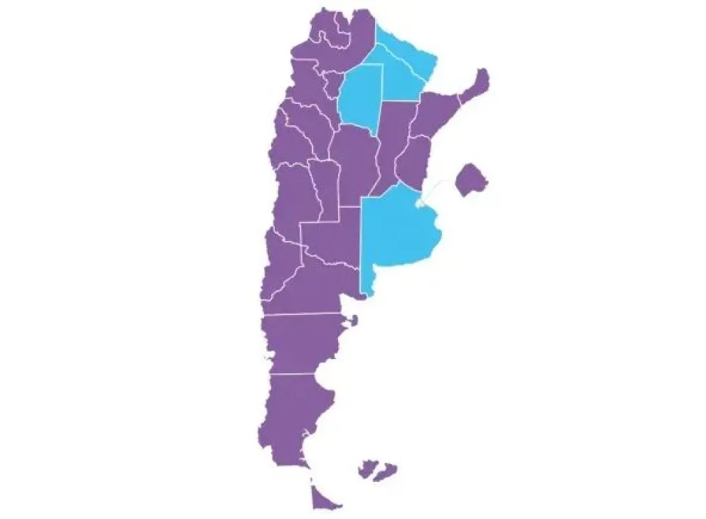 La marea violeta inunda el país: así quedó el mapa político de Argentina 