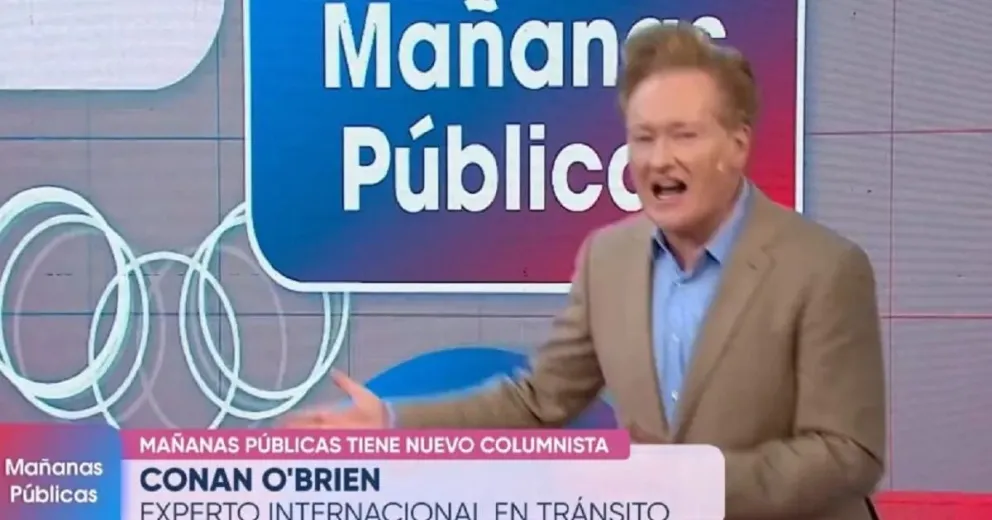 VIDEO: Conan O'Brien y su divertida participación en TV Pública