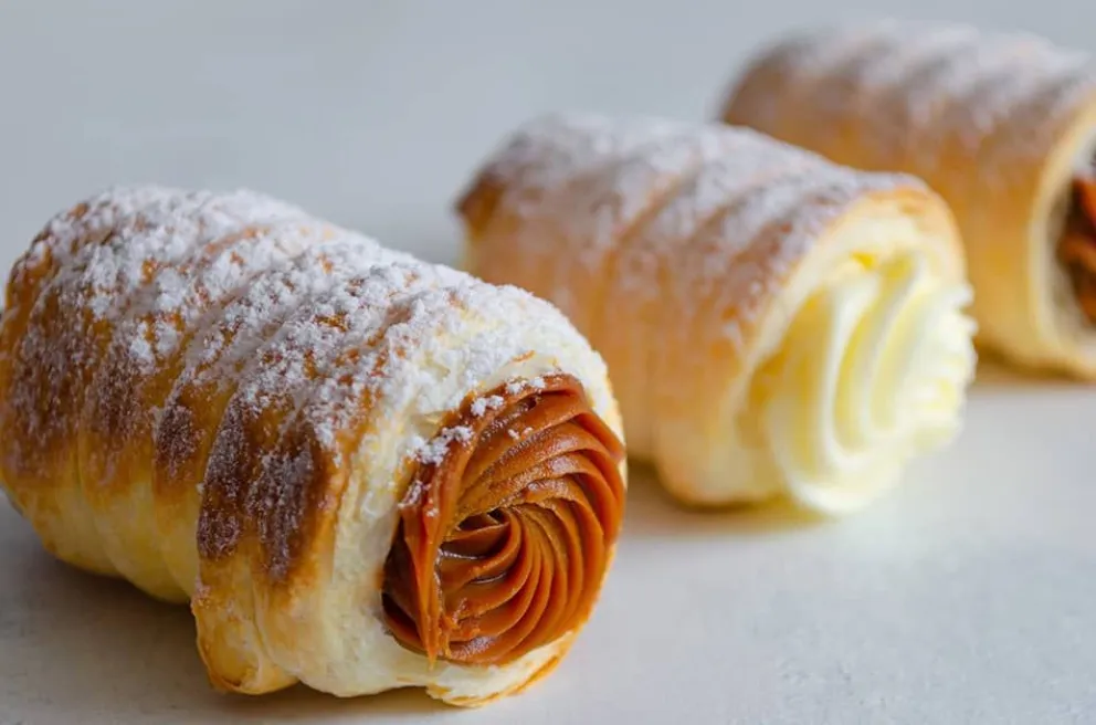 Algo rico y fácil para la merienda: cañoncitos de dulce de leche con masa de tarta