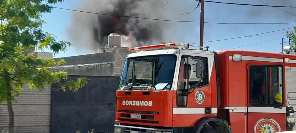 Se prendió fuego una casa tras un desperfecto con un lavarropas