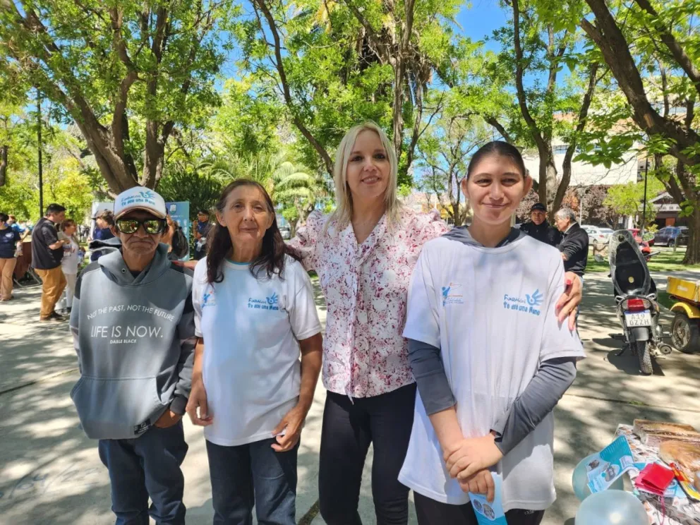 La fundación Te Doy una Mano también plantó bandera en el Día de la Discapacidad