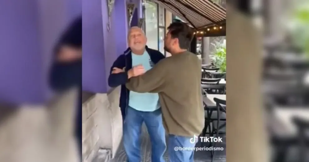 Juan Grabois fue escrachado mientras tomaba un café con su padre: mira el video