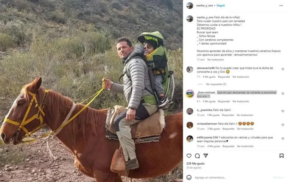 Tragedia de los andinistas argentinos: la última publicación conmovedora de uno de ellos con su hijo