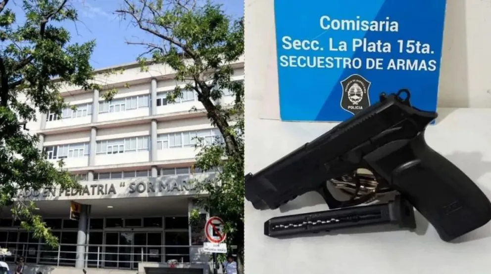 Horrible: una beba jugó con el arma del padre y se disparó en el pecho