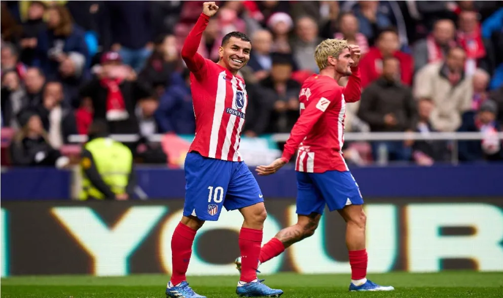 Gol de Ángel Correa, victoria y récord para Atlético Madrid