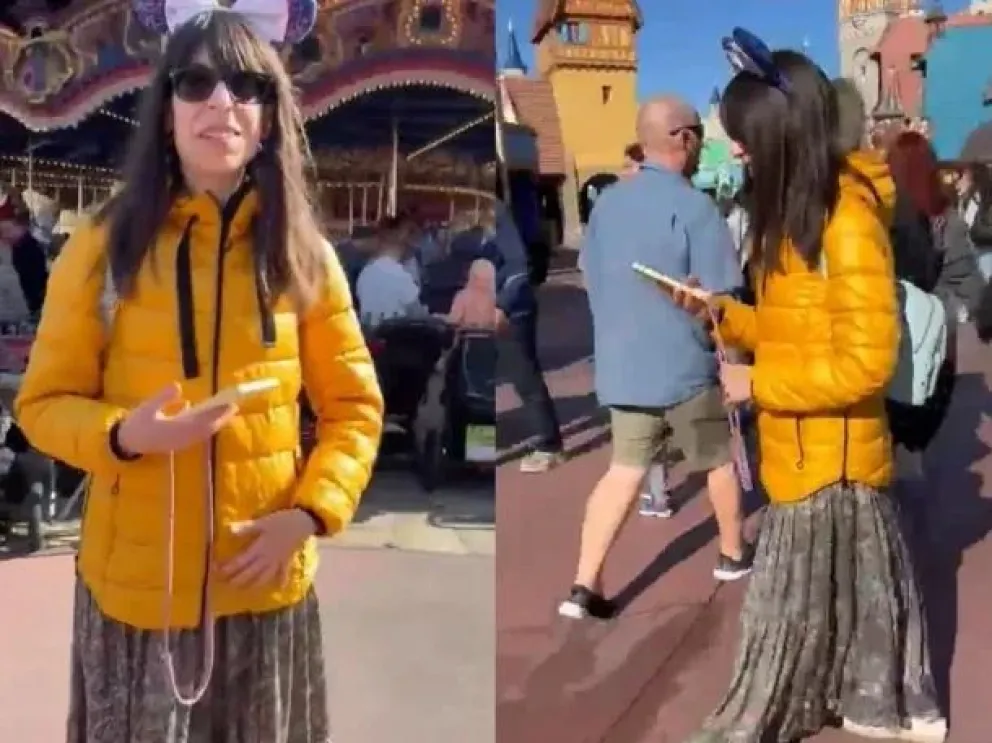 VIDEO: escracharon a una mujer en Disney que confundieron con Florencia Kirchner