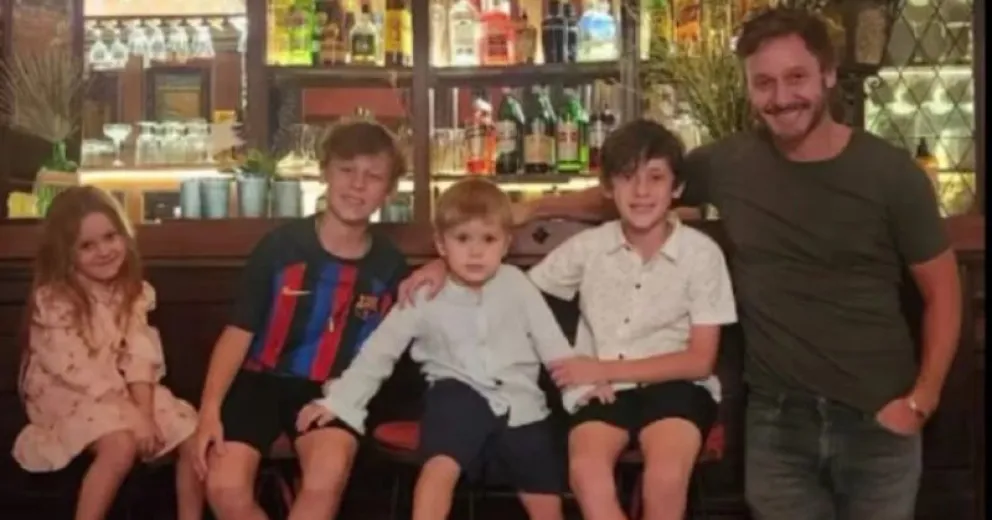 Benjamín Vicuña elige un rincón poco concurrido para vacacionar con sus hijos