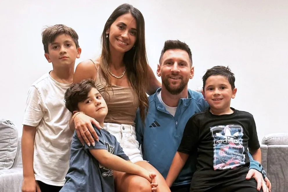 Messi y su familia llegaron a Rosario para pasar las fiestas