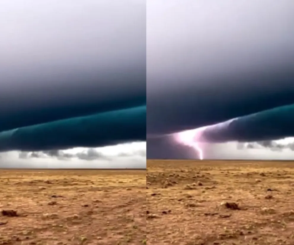 Sigue apareciendo material del temporal del fin de semana: así se inició en Patagones