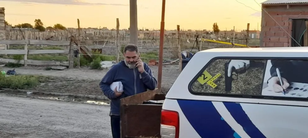 El fiscal Ortiz tomó cartas en el asunto y fue al lugar del asesinato 