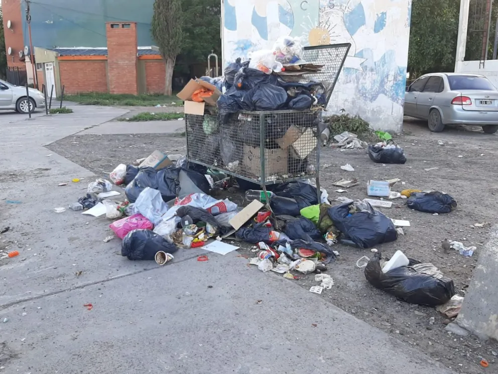 Falló el servicio de recolección y hay puntos desbordados por la basura