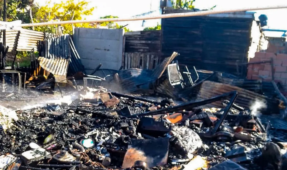 Mal arranque para el 2024: discutieron y el marido incendió la casilla