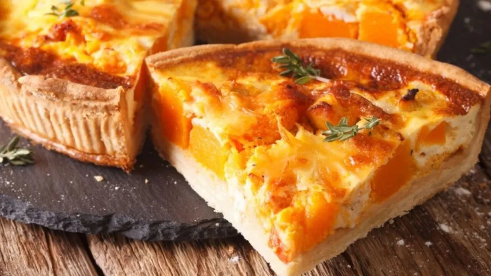 Hacé una tarta de pollo y calabaza en 4 simples pasos