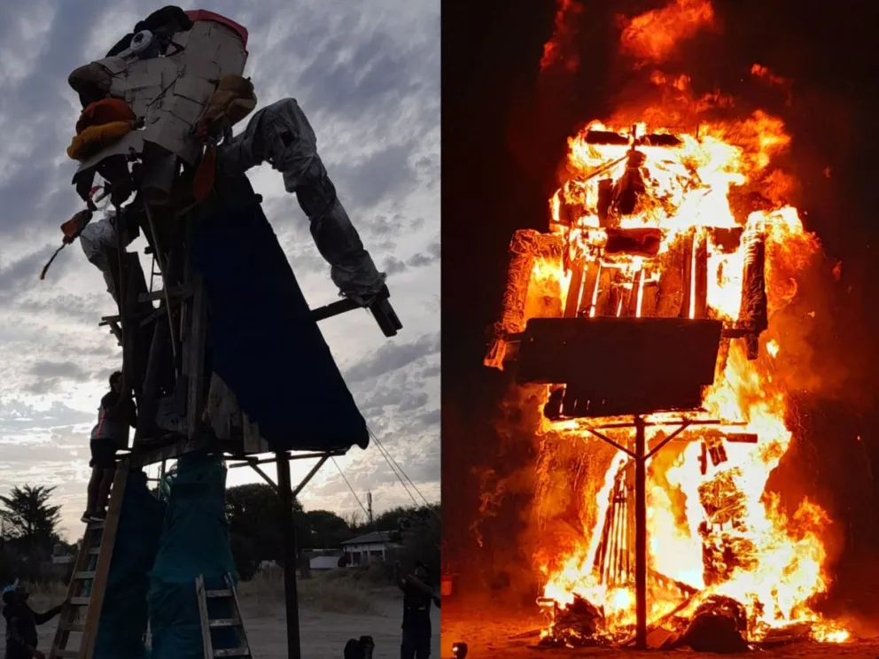 En Viedma y alrededores creció la quema de muñecos de fin de año