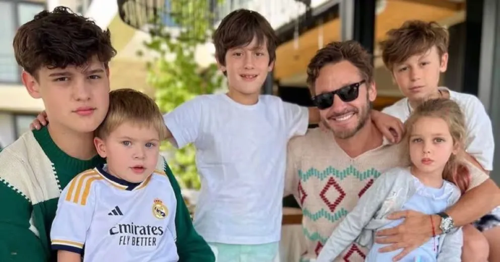 Las fotos de Benjamín Vicuña disfrutando de sus vacaciones en Chile con sus cinco hijos