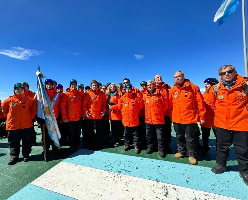 El video que compartió Milei de su viaje a la Antártida y causó revuelo por un detalle