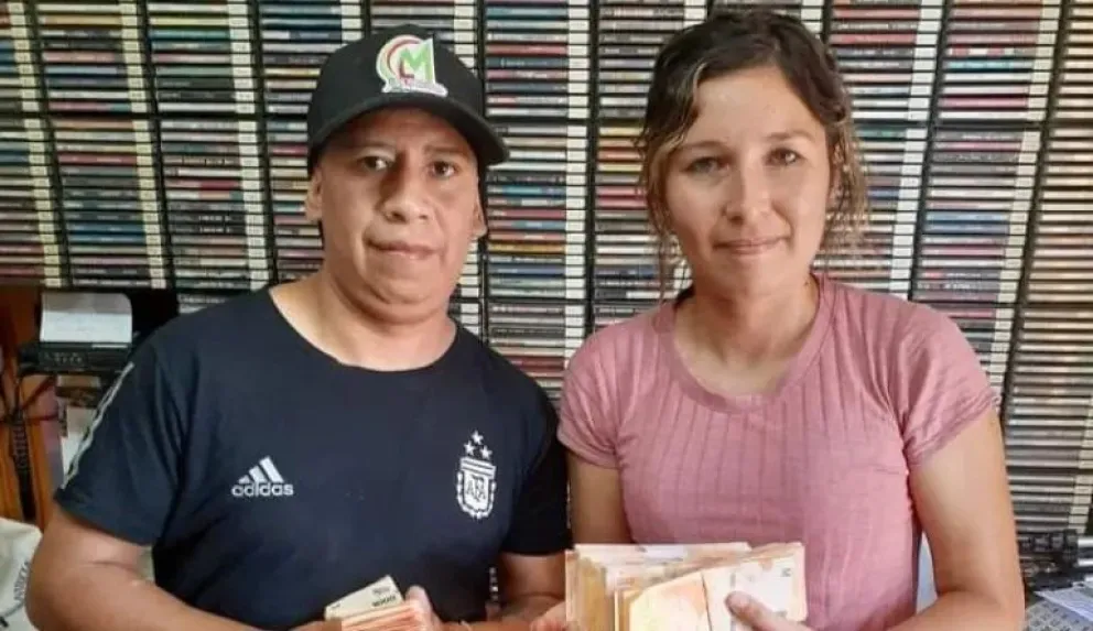 Gran gesto de solidaridad de una vecina al devolver más de un millón de pesos
