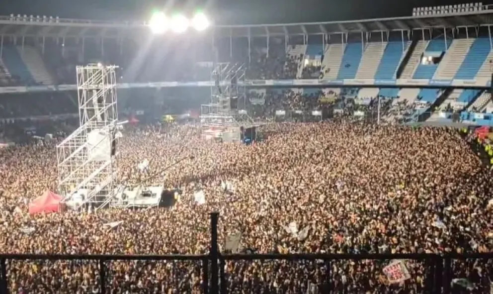 La Renga repudia al gobierno y a Javier Milei en su show en Racing