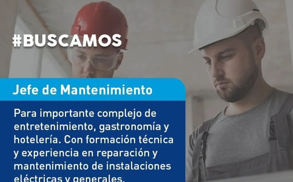 Importante complejo hotelero de Viedma busca un jefe de Mantenimiento: requisitos y cómo postularse
