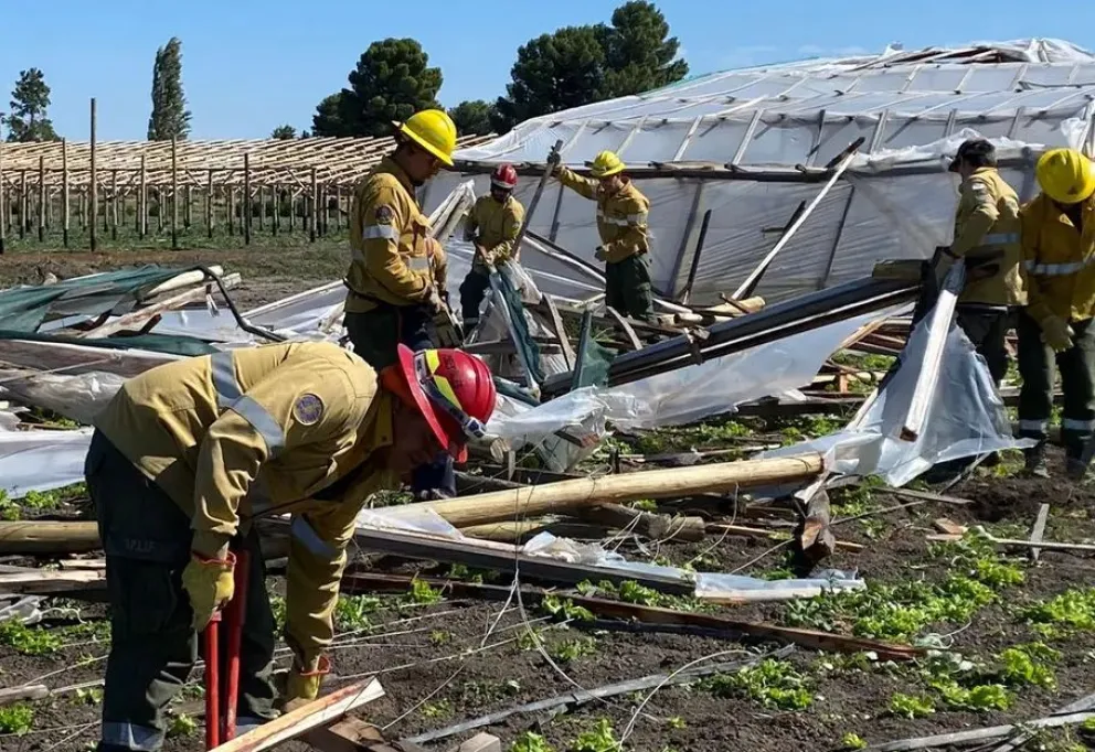 Tras el vendaval, reconstruyen zonas sensibles en el valle inferior