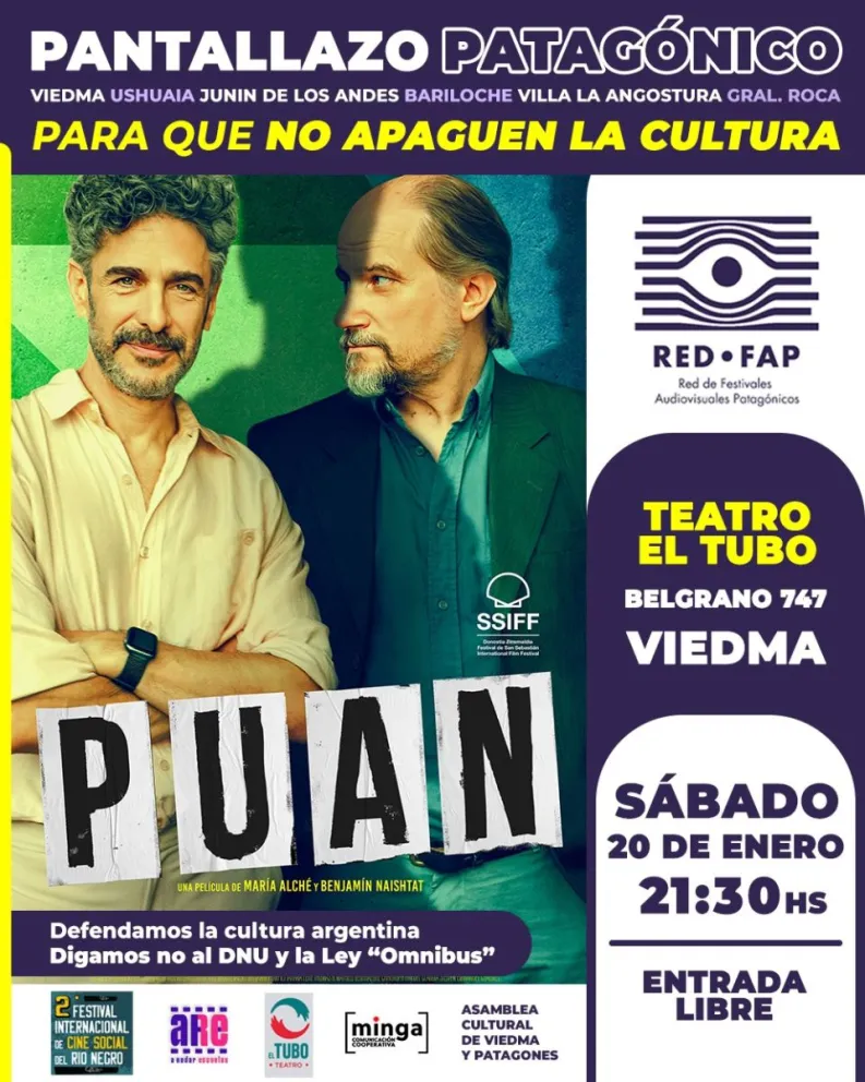 La galardonada película argentina “Puan” se estrena en Viedma