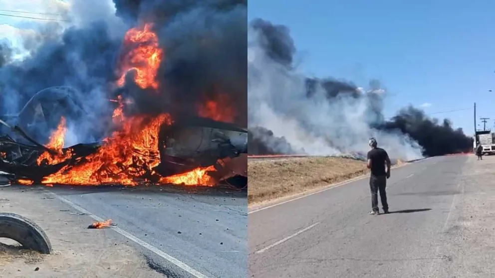 Video: una avioneta que combatía incendios se estrelló sobre una ruta en Chile 