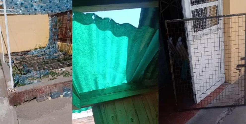 Inexplicable: destrozos en el patio de un jardín maternal de Viedma