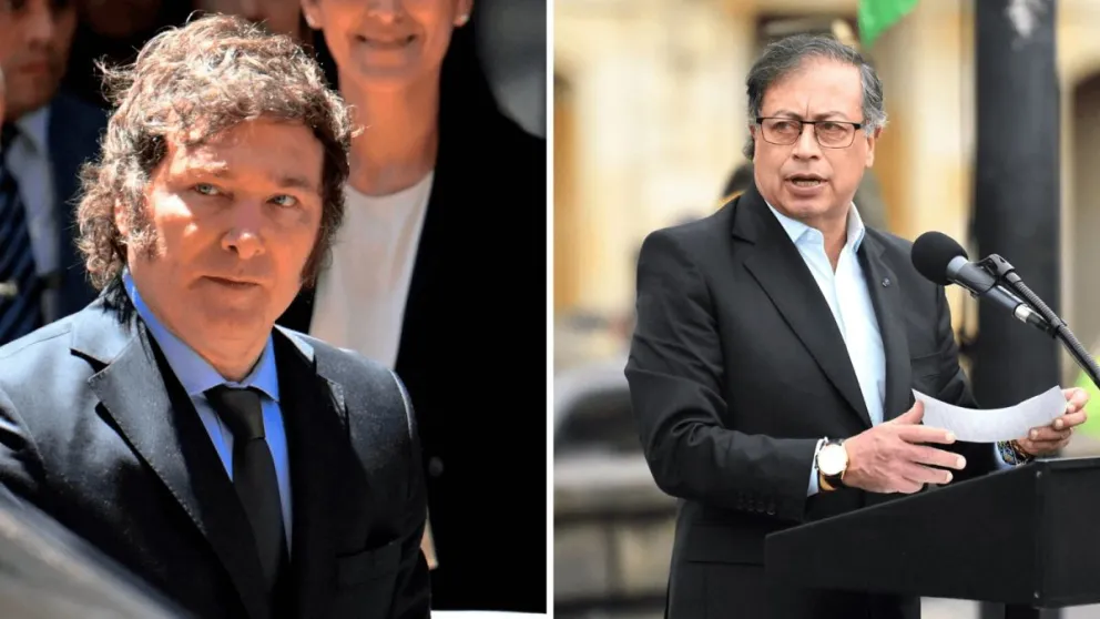 Milei tildó de "comunista asesino" al presidente de Colombia 