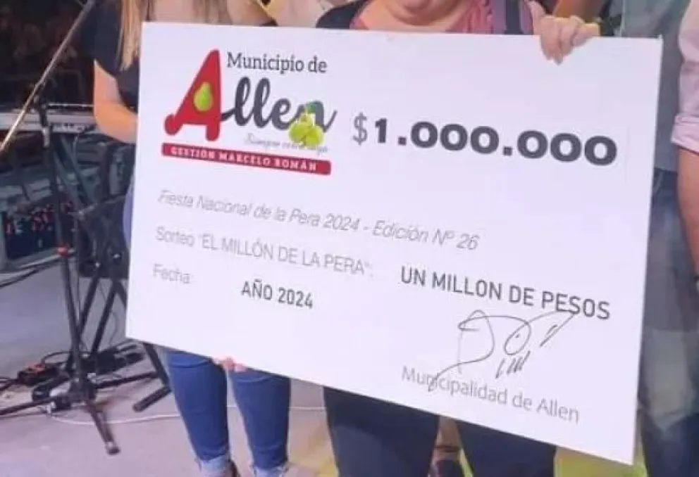 ¡Y se volvió a sortear! Ya hay una nueva ganadora del millón de la Fiesta Nacional de la Pera
