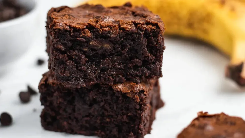 Cómo hacer brownies más saludables, ¡con bananas!