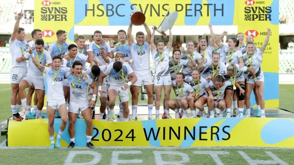 Los Pumas 7s se consagraron campeones del Seven tras ganarle la final a Australia
