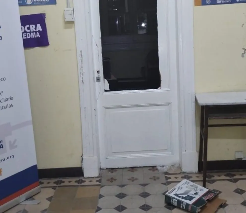 Violentaron la puerta de acceso y robaron en el Centro de Formación Profesional de UOCRA