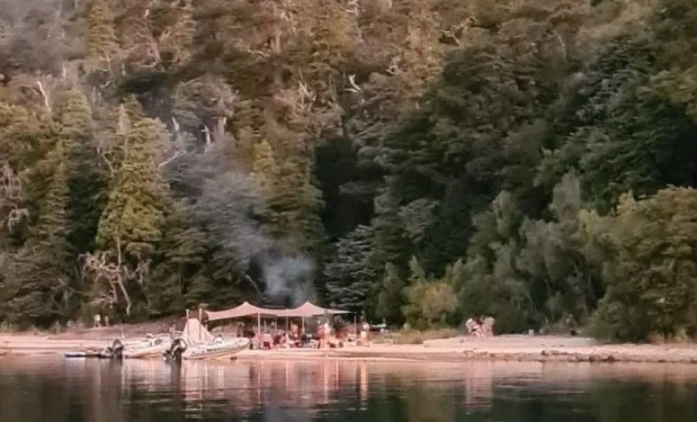 Así hacían fuego en la zona prohibida de Brazo Tristeza 