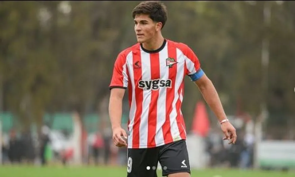 Matías Contrera, un viedmense que está en la Reserva de Estudiantes, y el mensaje viral de su papá