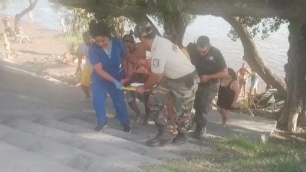 Susto en la costanera de Patagones