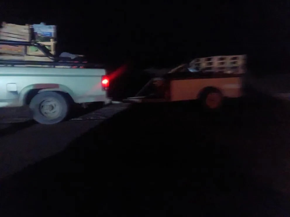 Un transporte sin luces causó zozobra en el "finde" extra largo