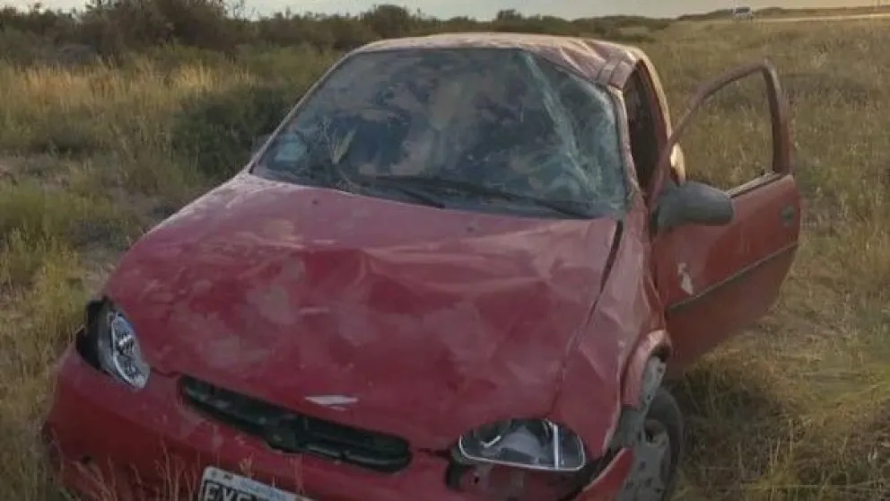 Volcó camino a La Lobería y reflexionó: “Tengo la suerte de estar acá”