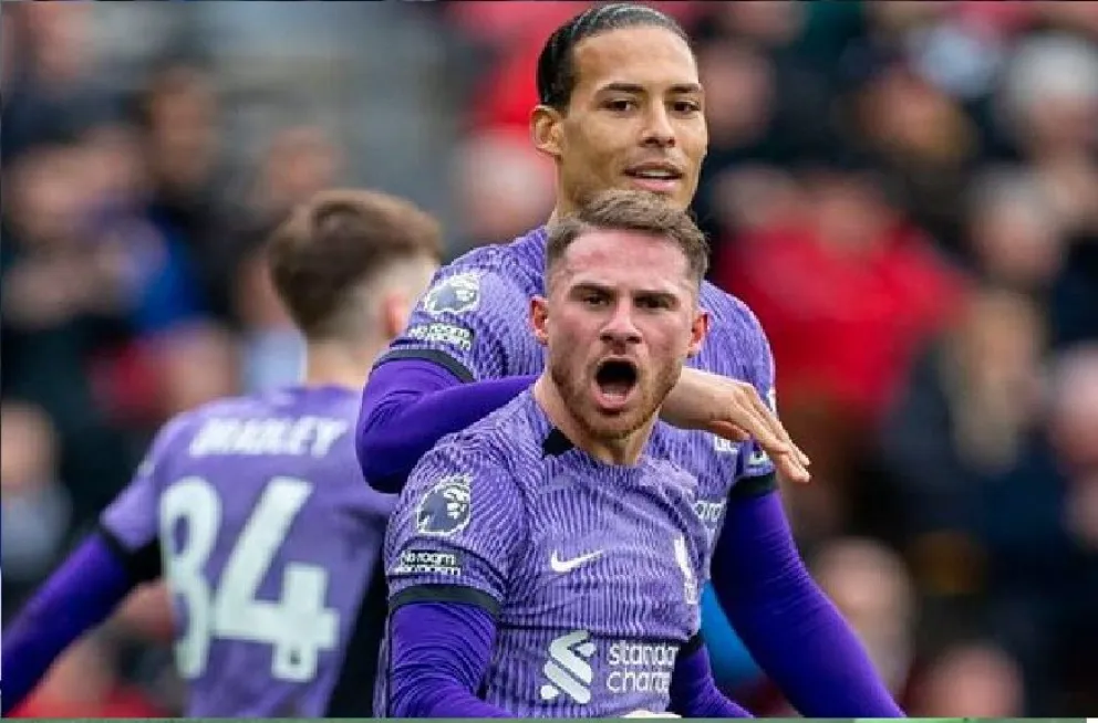 Alexis  MacAllister aportó su  tanto en la goleada del Liverpool