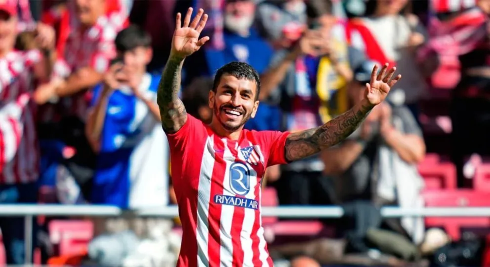 Ángel Correa se despachó con un doblete en el abultado triunfo del Atlético de Madrid ante Las Palmas