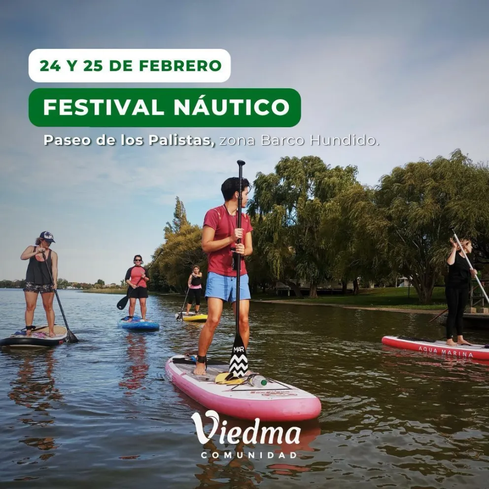 Viedma tendrá un festival náutico este fin de semana