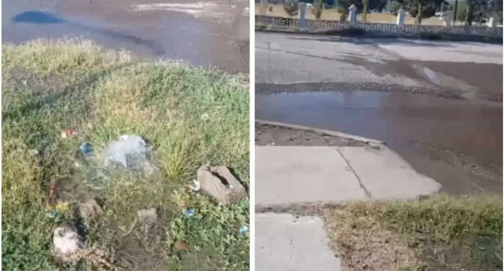 Una gran pérdida de agua potable despertó la preocupación de los vecinos de Viedma