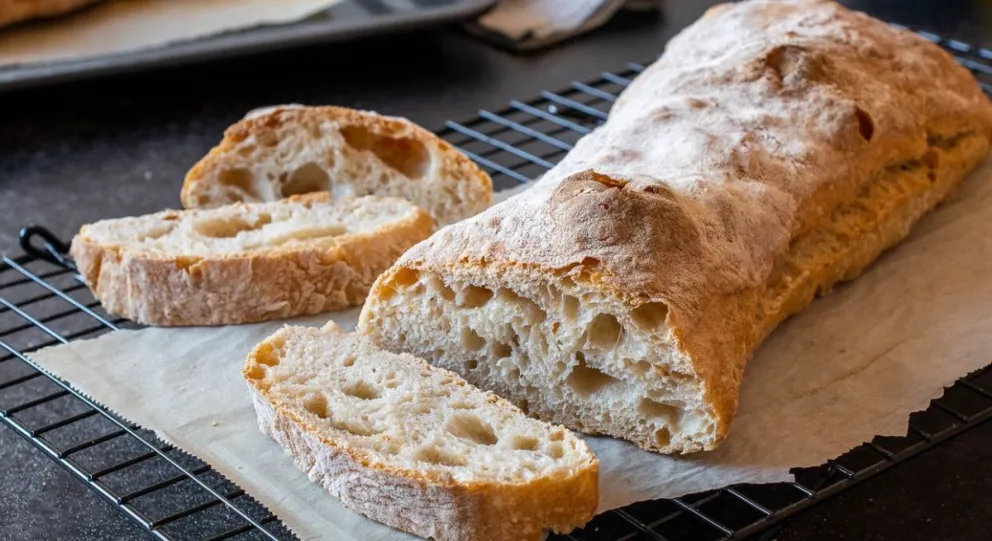El Pan Ciabatta, una exquisitez que no necesita amasado