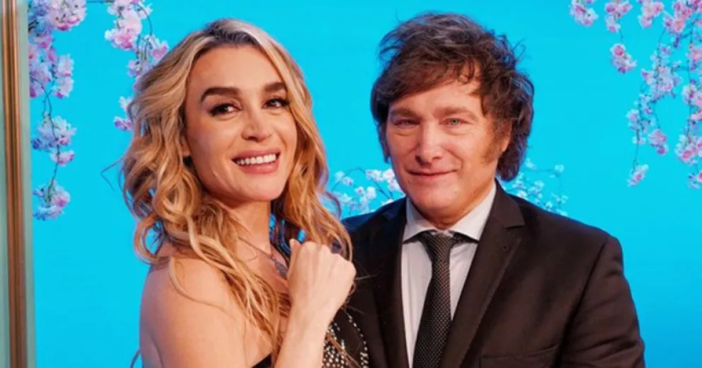 Milei y Fátima Florez, juntos y desaforados en show de Sandro