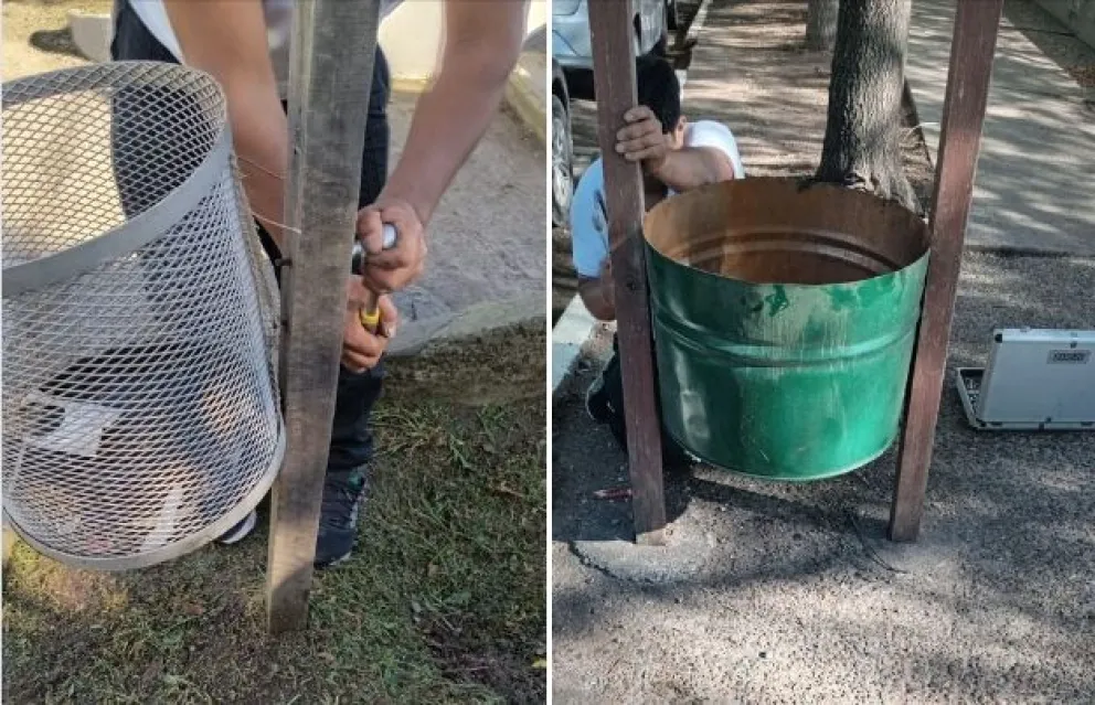 La Municipalidad de Viedma mejora espacios públicos con trabajos de reacondicionamiento