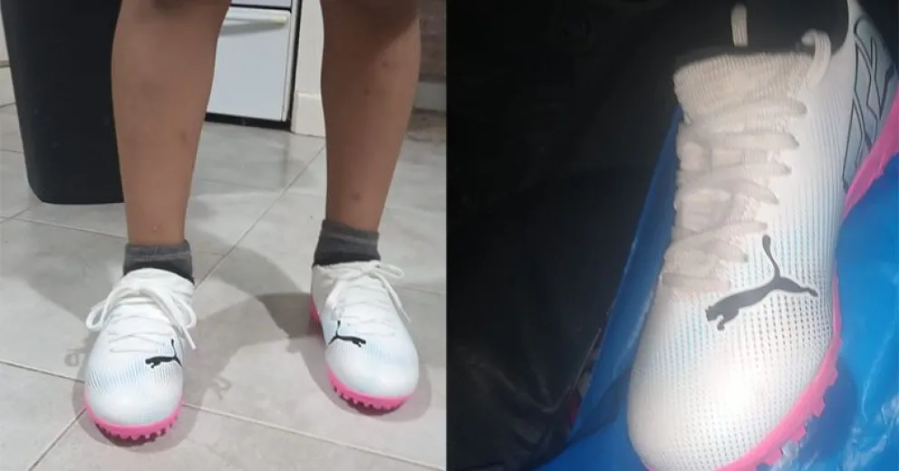 Final feliz: aparecieron los botines del pequeño Franchesco